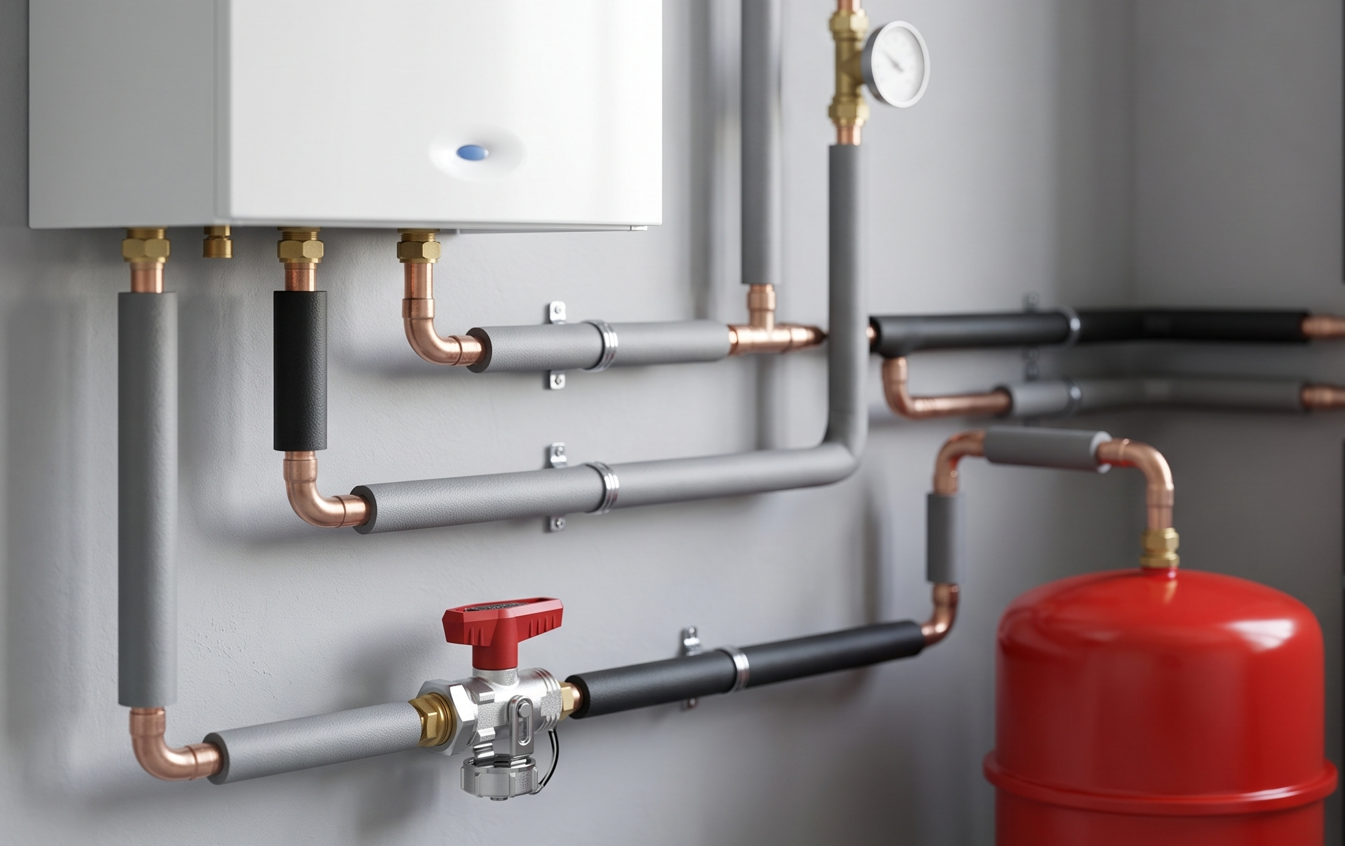Aftapkraan Flamco Simplex KFE-KH in verwarmingsinstallatie