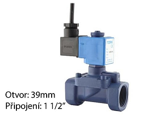 Elektromagnetische klep voor onderwatertoepassingen TORK T-SW 107 DN 40