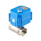 Tweeweg draaibare mini-combiklep Tork DN 25 met elektrische aandrijving 24 VAC/DC
