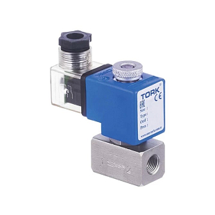 Elektromagnetische roestvrijstalen klep TORK T-SK 604.5 DN 20, 24 VDC