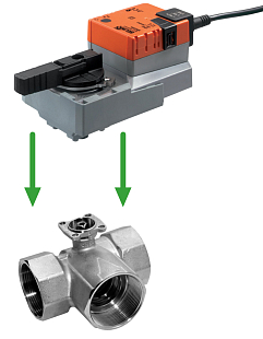 Aandrijving met fittingmontage
