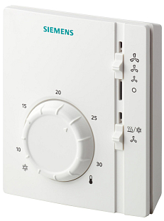 Ruimtethermostaat voor tweepijps fan-coil Siemens RAB 11.1 (RAB11.1)