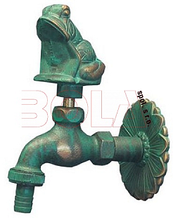 Nostalgische uitloopkraan Schlösser Kikker