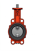 Tussenflens vlinderklep voor water Abo Valve 924B032/40 zonder hendel