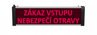 Enkelzijdig bord SVN 722 LED Toegang verboden, Gevaar voor vergiftiging