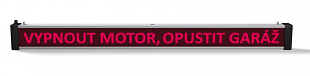 Dubbelzijdig bord SVN 1250/2 Led Motor uitschakelen, Garage verlaten