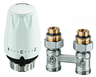 Radiatorset met knop en ventiel IMI Heimeier DXVTRIMK12 recht DN 15 (DXVTRIMP12)