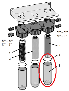 Reservebuis Honeywell KF60 voor filters FF60
