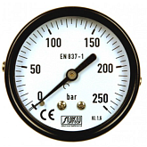 Manometer SUKU type 4351 - D 63 0 - 16 bar G1/4" achteraansluiting