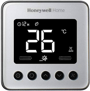 Digitale thermostaat Honeywell TF428LN-RSS-U zilver geborsteld, voor fancoil