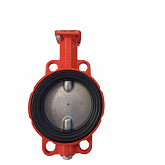 Tussenflens vlinderklep voor water Abo Valve 923B200, zonder hendel