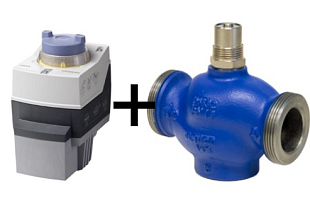 Regelklep met aandrijving LDM RV111R 2311 DN32 + Siemens SAS61.53 (20670.11)