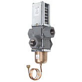 Driewegwaterklep met drukregeling Johnson Controls V48AC-9510 met 3/4" aansluiting