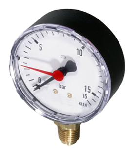 Manometer Honeywell M76K-A16 voor filters van de F76S-serie
