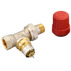 Thermostatische radiatorkraan Danfoss RA-N 10, recht, Rp 3/8” x R 3/8”, instelbaar (013G0012)