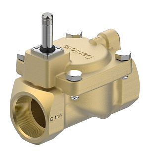 Danfoss elektromagnetische klep EV220S, NC, G 1 1/4”, 15,0 m3/u, FKM (042U4633)