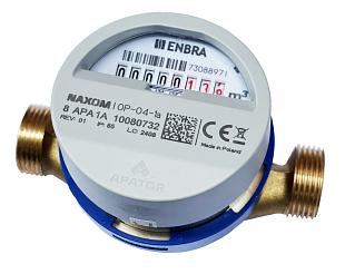 Huishoudelijke koudwatermeter ENBRA ER-AM DN20/SV + radiomodule NAXOM (7Y-31640Y3-E23)