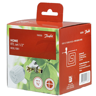 Danfoss FJVR retourtemperatuurbegrenzer, set met sensor en ventiel, hoekmodel, DN15 (003L1081)