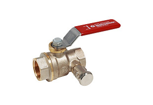 Kogelkraan met hendel GIACOMINI R910S, binnendraad/binnendraad, 1 1/2" – 3/8" (R910SX007)