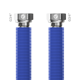 Aansluitslang Merabell AQUA FLEXI G3/4"-G3/4" blauw, lengte 30–60 cm