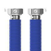 Aansluitslang Merabell AQUA FLEXI G1"-G1" blauw, lengte 30–60 cm