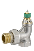 Hoekradiatorkraan Danfoss RA-DV 3/4" DN 20 (013G7715)