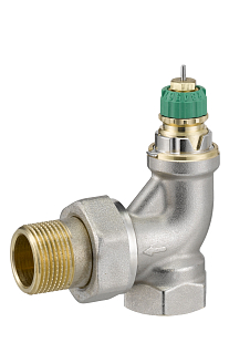 Hoekradiatorkraan Danfoss RA-DV 3/4" DN 20 (013G7715)