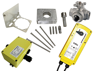 Schischek EXMAX-15.30 samenstelling en drieweg kogelklep T-KV904.32 (SCH32.103)