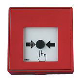 Vergrendelknop onder glas Lites MHA 902 Rood