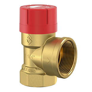 Veiligheidsventiel Flamco Prescor 1 1/4" x 1 1/2", 4 bar (27037)