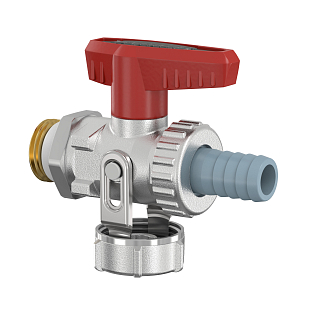 Aftapkraan Flamco KFE-KH 1/2" met slangaansluiting (F10638)