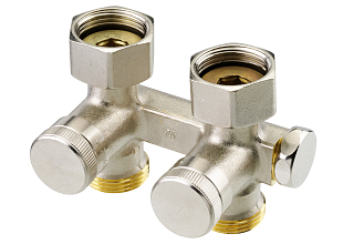 Dubbele Danfoss RLV-K radiatorkoppeling DN 20 recht (003L0281)