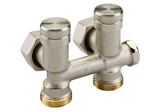 Danfoss RLV-K dubbele radiatorkoppeling DN 20 haaks (003L0283)