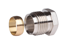 Danfoss knelkoppeling voor stalen en koperen buizen 15 mm G 1/2" (013G4115)