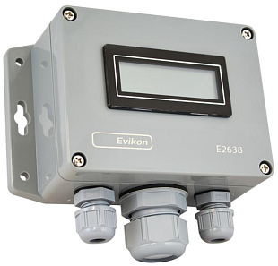 Gasdetector voor koolmonoxide met LCD-display EVIKON E2638-CO2-40K-R-LCD